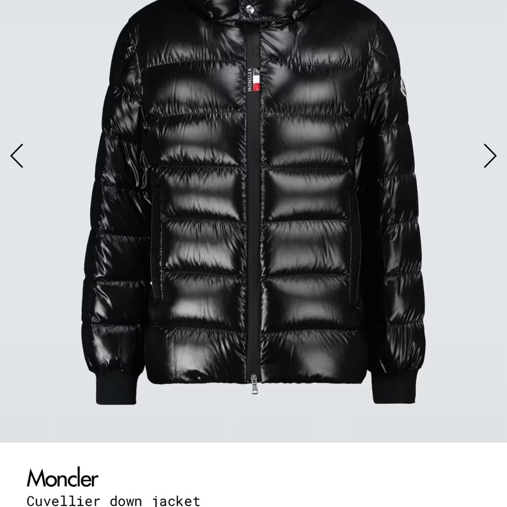 Moncler Black Cuvelier Down Jacket